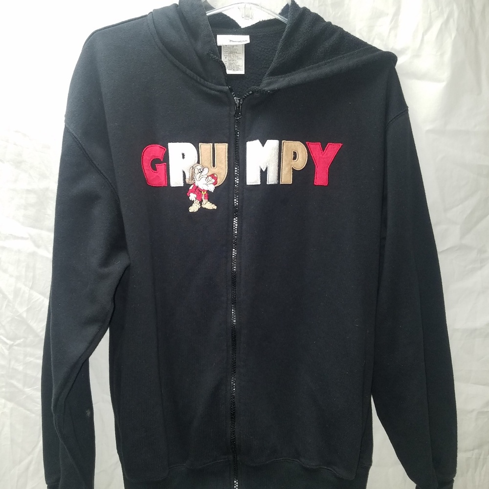 Disneyland grumpy zip up hooded sweater